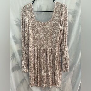 Spring dress - Flower print dress size L